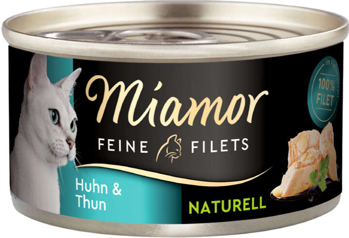 Miamor Katzen-Nassfutter Feine Filets Naturell Huhn & Thun